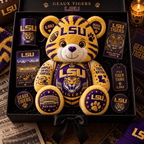 LSU Bear Custom Shaped Pillow
