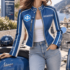 Premium PGGO Cropped Leather Zipper Jacket PVNA
