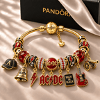 ACD Gold Charm Bracelet Set NHVH