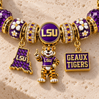 LSUT Gold Charm Bracelet Set NHVH