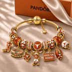 TLS Gold Charm Bracelet Set NHVH