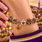LSU Gold Charm Bracelet Set NHVH