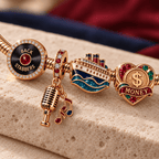 TOJ Rose Gold Charm Bracelet Set TMH