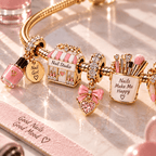 NAIL Gold Charm Bracelet Set PTT