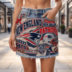 NEP Embellished Denim Skirt NTKO