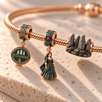 OLD Rose Gold Charm Bracelet Set HQH