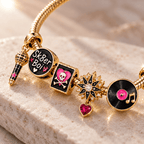 AVLV Gold Charm Bracelet Set PTT