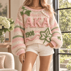 AKA Women’s Open-Knit Sweater HTTT