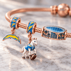 LAC Rose Gold Charm Bracelet Set HQH