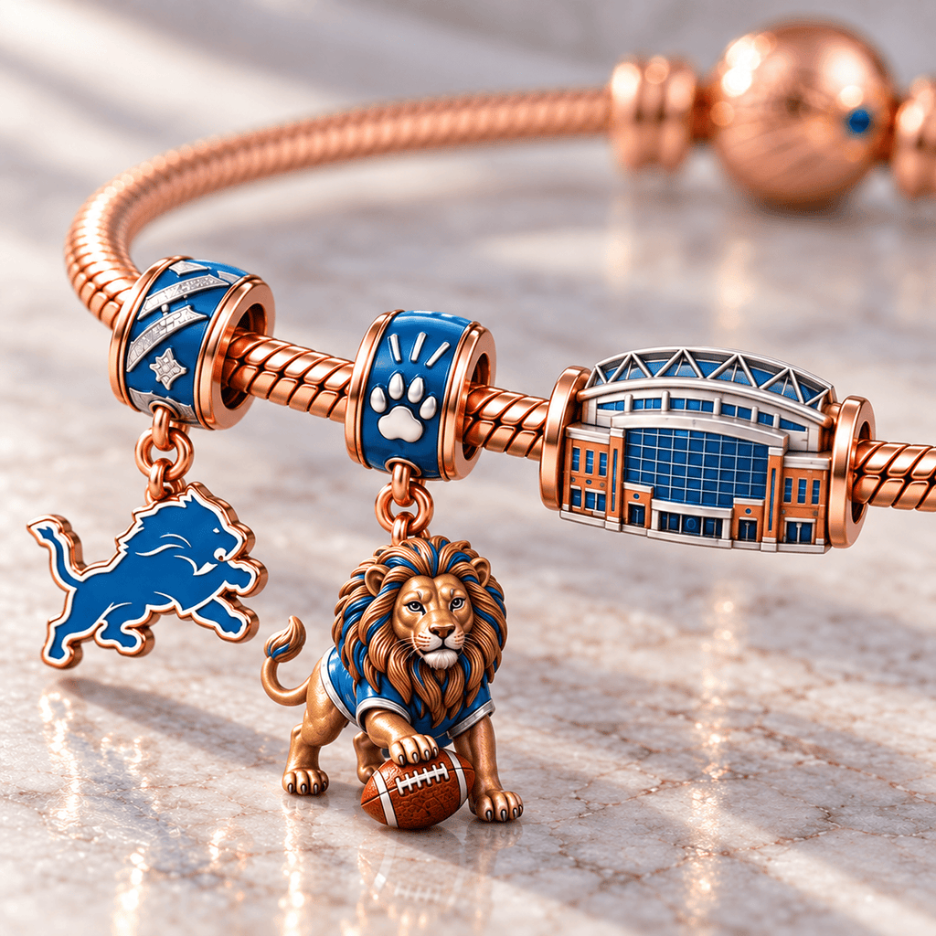 DTL Rose Gold Charm Bracelet Set HQH