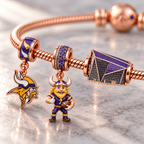 MNV Rose Gold Charm Bracelet Set HQH