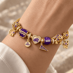 TCU Gold Charm Bracelet Set PTKL