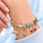 TGG Sliver Charm Bracelet Set TMH