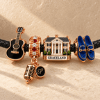 ELV Braided Leather Charm Bracelet Set NHVH