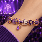 PRCE Braided Leather Charm Bracelet Set NHVH