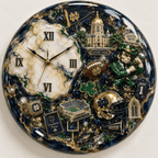 Premium NDFI Statement 3D Decorative Wall Clock HTTT