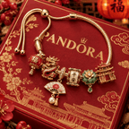 CHCHG Gold Charm Bracelet Set PTT