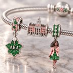 AKA Silver Charm Bracelet Set HQH