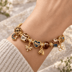 GMG Gold Charm Bracelet Set PTKL