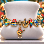 JBT Silver Charm Bracelet Set NTVA