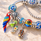 JBT Silver Charm Bracelet Set NTTB