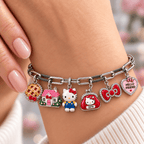 HLKT Silver Charm Bracelet Set NTVA