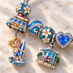 TBT Silver Charm Bracelet Set NTTB