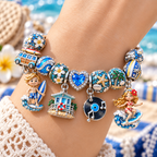 TBT Silver Charm Bracelet Set NTTB