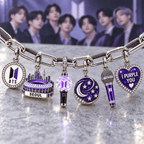 BTS Silver Charm Bracelet Set NTVA