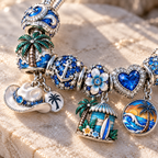 KNCN Silver Charm Bracelet Set NTTB