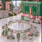 AKA Silver Charm Bracelet Set NTVA