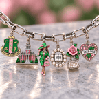 AKA Silver Charm Bracelet Set NTVA