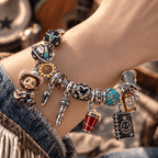 PTML Silver Charm Bracelet Set NTTB