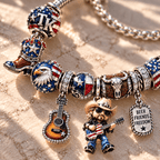 TBKH Silver Charm Bracelet Set NTTB
