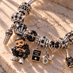 DRK Silver Charm Bracelet Set NTTB