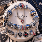 BRST Silver Charm Bracelet Set NTTB