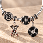 NIN Silver Charm Bracelet Set TMH