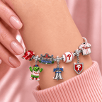 PPP Silver Charm Bracelet Set TMH
