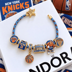 NYK Braided Leather Charm Bracelet Set VTH