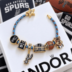 SAS Braided Leather Charm Bracelet Set VTH