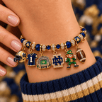 NODFI Gold Charm Bracelet Set NHVH