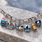 JAWS Silver Charm Bracelet Set NTVA
