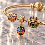 NJT Gold Charm Bracelet Set HQH