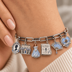 BGT Silver Charm Bracelet Set NTVA