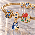 BLU Gold Charm Bracelet Set HQH