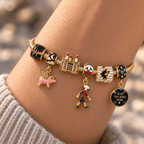 PFD Gold Charm Bracelet Set HQH