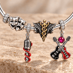 MTLC Silver Charm Bracelet Set TMH