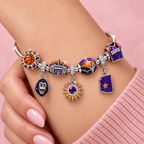 PNS Silver Charm Bracelet Set TMH