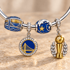 GSW Silver Charm Bracelet Set TMH