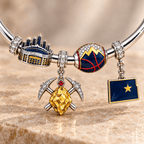 DVNG Silver Charm Bracelet Set TMH